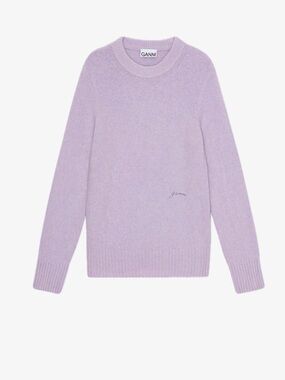 Ganni Brushed Alpaca O-Neck Sweater